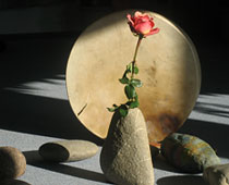 schamanische rituale trommel rose